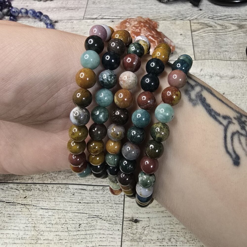 Ocean Jasper Crystal Bracelet ONE - Picture 3 of 5